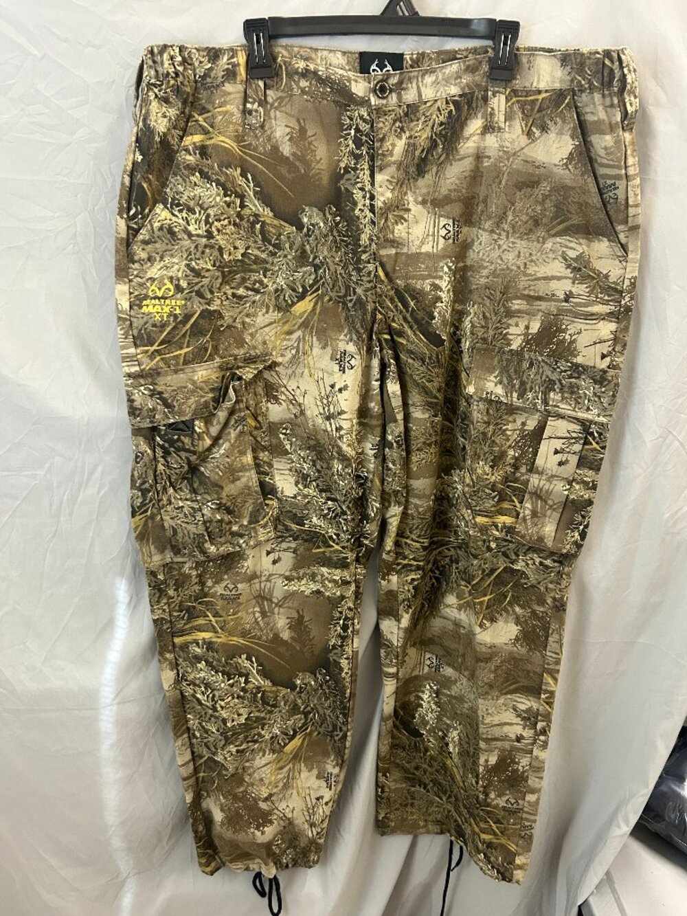 RealTree  Pants Men XL Brown Max-1 XT Camo Canvas Cargo Pockets Hunting Outdoor